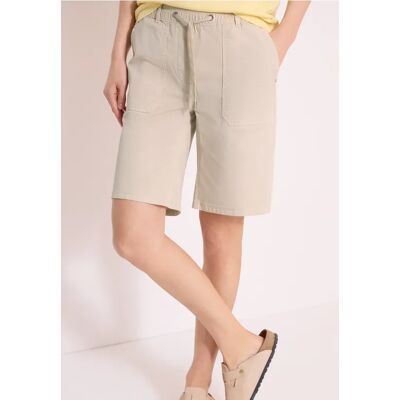 cecil Mid Waist Straight Leg Shorts im Casual Fit - Beige - Damen - Size: L XXL XS XL cecil Mid Waist Straight Leg Shorts im Casual Fit - Beige - Damen - Size: L XXL XS XL
