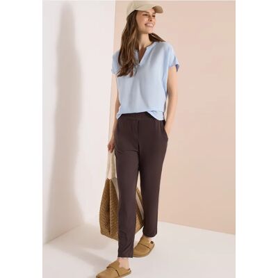 cecil Mid Waist Slim Leg Hose im Casual Fit - Braun - Damen - Size: M XL XS L XXL XXXL S cecil Mid Waist Slim Leg Hose im Casual Fit - Braun - Damen - Size: M XL XS L XXL XXXL S
