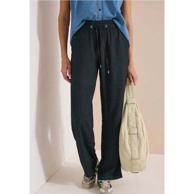 cecil High Waist Straight Leg Hose im Loose Fit - Grün - Damen - Size: XL M XL M XXL S XS L XS L XXL S cecil High Waist Straight Leg Hose im Loose Fit - Grün - Damen - Size: XL M XL M XXL S XS L XS L XXL S