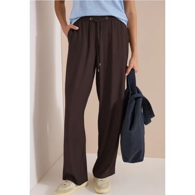 cecil High Waist Straight Leg Hose im Loose Fit - Braun - Damen - Size: XL XXL L M S M XS L XXL XL S cecil High Waist Straight Leg Hose im Loose Fit - Braun - Damen - Size: XL XXL L M S M XS L XXL XL S