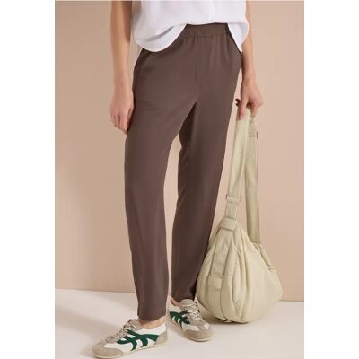cecil Leichte Loose Fit Hose mit Struktur - Beige - Damen - Size: XL XS XXXL XXL M L S cecil Leichte Loose Fit Hose mit Struktur - Beige - Damen - Size: XL XS XXXL XXL M L S