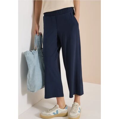 cecil 3/4 Wide Leg Hose im Casual Fit - Blau - Damen - Size: L XXXL S XXL XS XL cecil 3/4 Wide Leg Hose im Casual Fit - Blau - Damen - Size: L XXXL S XXL XS XL