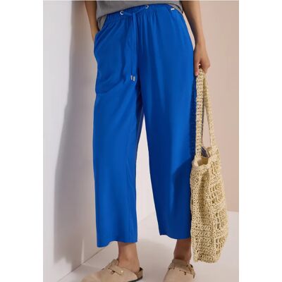 cecil 3/4 Wide Leg Hose im Loose Fit - Blau - Damen - Size: XS S M XL L XXXL XXL cecil 3/4 Wide Leg Hose im Loose Fit - Blau - Damen - Size: XS S M XL L XXXL XXL