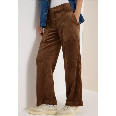 cecil Wide Leg Cordhose - Braun - Damen - Size: 33 32 34 34 33 36 36 cecil Wide Leg Cordhose - Braun - Damen - Size: 33 32 34 34 33 36 36