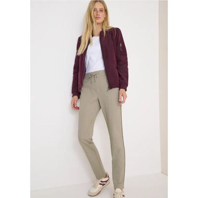 cecil Hose mit Gallonstreifen - Braun - Damen - Size: S XL XXL XXXL M XS L cecil Hose mit Gallonstreifen - Braun - Damen - Size: S XL XXL XXXL M XS L