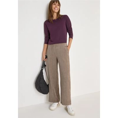 cecil Softe Chenille Wide Leg Hose - Beige - Damen - Size: L XL M XXL cecil Softe Chenille Wide Leg Hose - Beige - Damen - Size: L XL M XXL