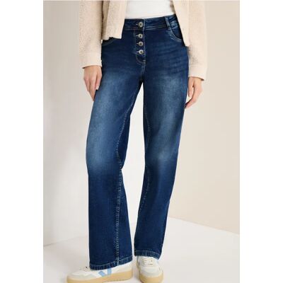 cecil Wide Leg Jeans - Blau - Damen - Size: 26 28 33 31 34 25 29 32 cecil Wide Leg Jeans - Blau - Damen - Size: 26 28 33 31 34 25 29 32