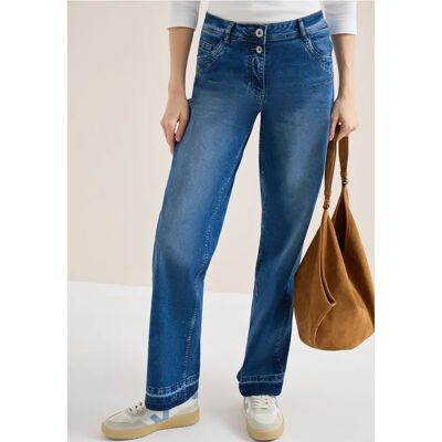 cecil Jeans mit Saumdetail - Blau - Damen - Size: 30 36 32 33 30 31 36 38 34 29 34 29 38 33 32 28 cecil Jeans mit Saumdetail - Blau - Damen - Size: 30 36 32 33 30 31 36 38 34 29 34 29 38 33 32 28