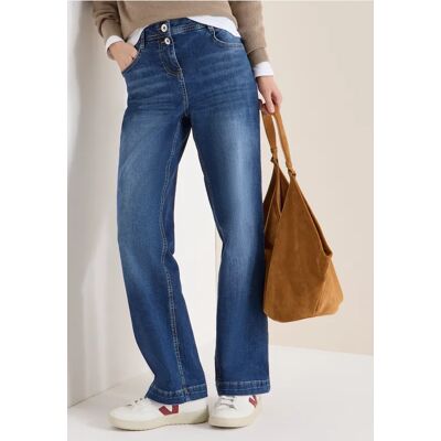 cecil Wide Leg Jeans - Blau - Damen - Size: 28 33 34 32 38 25 cecil Wide Leg Jeans - Blau - Damen - Size: 28 33 34 32 38 25