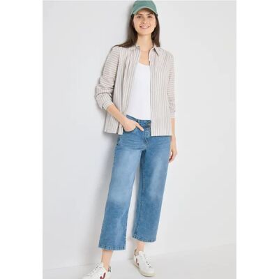 cecil 7/8 High Waist Wide Leg Jeans im Loose Fit - Blau - Damen - Size: 31 34 28 30 36 32 29 33 27 cecil 7/8 High Waist Wide Leg Jeans im Loose Fit - Blau - Damen - Size: 31 34 28 30 36 32 29 33 27