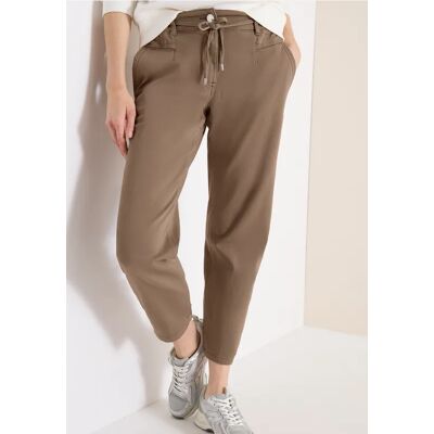 cecil Mid Waist Slim Leg Hose im Loose Fit - Braun - Damen - Size: XS L M XL S XXL cecil Mid Waist Slim Leg Hose im Loose Fit - Braun - Damen - Size: XS L M XL S XXL