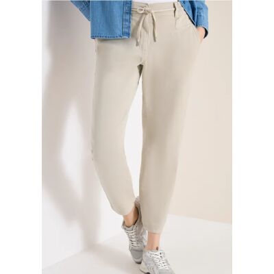 cecil Mid Waist Slim Leg Hose im Loose Fit - Beige - Damen - Size: XL M L XS S XXL cecil Mid Waist Slim Leg Hose im Loose Fit - Beige - Damen - Size: XL M L XS S XXL