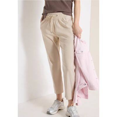 cecil 7/8 Mid Waist Slim Leg Hose im Casual Fit - Beige - Damen - Size: XXL M XL L cecil 7/8 Mid Waist Slim Leg Hose im Casual Fit - Beige - Damen - Size: XXL M XL L