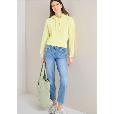 cecil High Waist Straight Leg Jeans im Slim Fit - Blau - Damen - Size: 36 32 25 34 26 38 33 31 cecil High Waist Straight Leg Jeans im Slim Fit - Blau - Damen - Size: 36 32 25 34 26 38 33 31