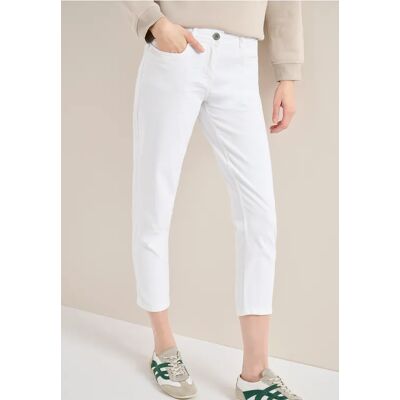 cecil 7/8 Mid Waist Slim Leg Jeans im Casual Fit - Weiß - Damen - Size: 28 38 31 25 33 30 29 32 36 34 cecil 7/8 Mid Waist Slim Leg Jeans im Casual Fit - Weiß - Damen - Size: 28 38 31 25 33 30 29 32 36 34