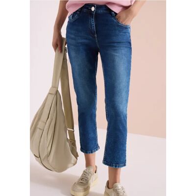 cecil 3/4 Slim Leg Jeans im Slim Fit - Blau - Damen - Size: 27 31 29 38 34 28 33 32 30 26 36 25 cecil 3/4 Slim Leg Jeans im Slim Fit - Blau - Damen - Size: 27 31 29 38 34 28 33 32 30 26 36 25