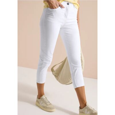 cecil 3/4 Slim Leg Jeans im Slim Fit - Weiß - Damen - Size: 30 27 31 36 38 32 26 34 33 29 cecil 3/4 Slim Leg Jeans im Slim Fit - Weiß - Damen - Size: 30 27 31 36 38 32 26 34 33 29