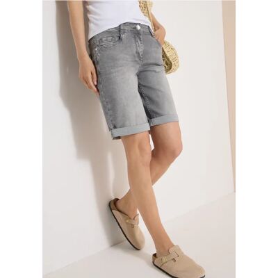 cecil Slim Leg Jeansshorts im Casual Fit - Grau - Damen - Size: 29 32 38 27 31 34 33 cecil Slim Leg Jeansshorts im Casual Fit - Grau - Damen - Size: 29 32 38 27 31 34 33
