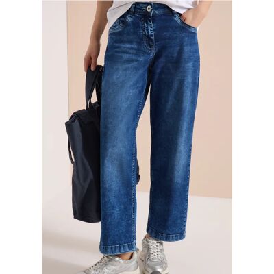 cecil High Waist Wide Leg Jeans im Loose Fit - Blau - Damen - Size: 33 34 32 28 25 29 31 30 27 36 26 cecil High Waist Wide Leg Jeans im Loose Fit - Blau - Damen - Size: 33 34 32 28 25 29 31 30 27 36 26
