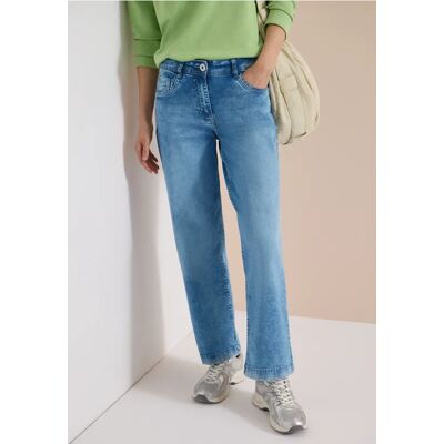 cecil High Waist Wide Leg Jeans im Loose Fit - Blau - Damen - Size: 36 28 33 29 25 38 26 30 34 31 27 32 cecil High Waist Wide Leg Jeans im Loose Fit - Blau - Damen - Size: 36 28 33 29 25 38 26 30 34 31 27 32