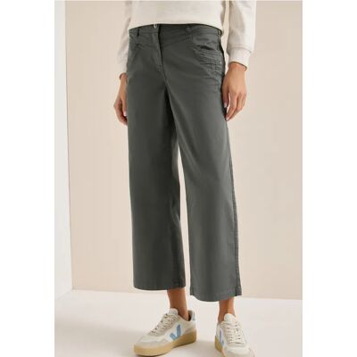 cecil 7/8 High Waist Wide Leg Hose im Loose Fit - Grün - Damen - Size: 25 29 30 38 34 32 33 36 28 31 26 cecil 7/8 High Waist Wide Leg Hose im Loose Fit - Grün - Damen - Size: 25 29 30 38 34 32 33 36 28 31 26