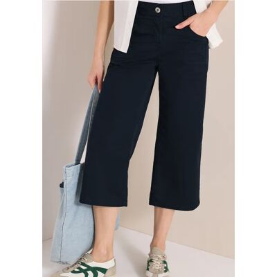 cecil 3/4 High Waist Wide Leg Hose im Loose Fit - Blau - Damen - Size: 28 27 31 33 30 25 34 29 26 32 36 38 cecil 3/4 High Waist Wide Leg Hose im Loose Fit - Blau - Damen - Size: 28 27 31 33 30 25 34 29 26 32 36 38