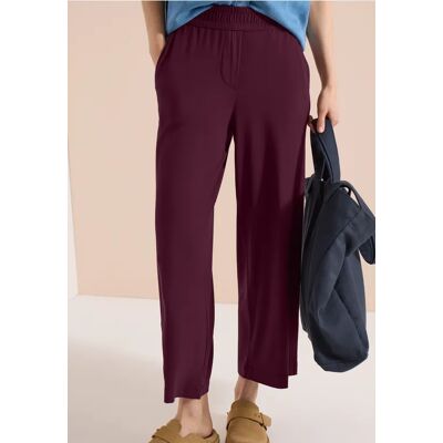 cecil 7/8 High Waist Wide Leg Jerseyhose im Loose Fit - Rot - Damen - Size: S XXL XS XXXL M L XL cecil 7/8 High Waist Wide Leg Jerseyhose im Loose Fit - Rot - Damen - Size: S XXL XS XXXL M L XL