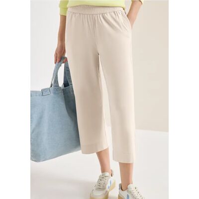 cecil 3/4 High Waist Wide Leg Hose im Loose Fit - Beige - Damen - Size: XXL XL L S XXXL cecil 3/4 High Waist Wide Leg Hose im Loose Fit - Beige - Damen - Size: XXL XL L S XXXL