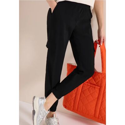 cecil Mid Waist Slim Leg Hose im Cargo-Look - Schwarz - Damen - Size: L XXXL M XXL XL S cecil Mid Waist Slim Leg Hose im Cargo-Look - Schwarz - Damen - Size: L XXXL M XXL XL S