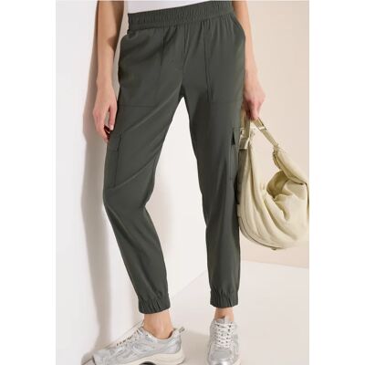 cecil Mid Waist Slim Leg Hose im Cargo-Look - Grün - Damen - Size: L XXXL XXL XS S XL M cecil Mid Waist Slim Leg Hose im Cargo-Look - Grün - Damen - Size: L XXXL XXL XS S XL M