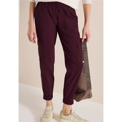 cecil Mid Waist Slim Leg Hose im Cargo-Look - Rot - Damen - Size: XXL S L XL XXXL M XS cecil Mid Waist Slim Leg Hose im Cargo-Look - Rot - Damen - Size: XXL S L XL XXXL M XS
