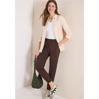 cecil Mid Waist Slim Leg Hose im Cargo-Look - Braun - Damen - Size: XXL L M XS S XXXL XL cecil Mid Waist Slim Leg Hose im Cargo-Look - Braun - Damen - Size: XXL L M XS S XXXL XL