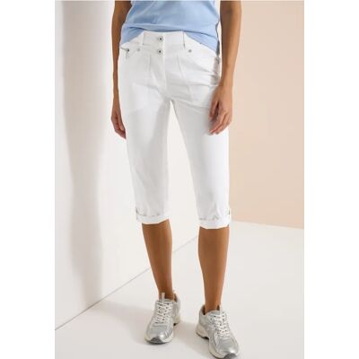 cecil 3/4 Mid Waist Casual Fit Hose mit Turn Up - Weiß - Damen - Size: 31 27 32 36 28 33 34 29 30 cecil 3/4 Mid Waist Casual Fit Hose mit Turn Up - Weiß - Damen - Size: 31 27 32 36 28 33 34 29 30