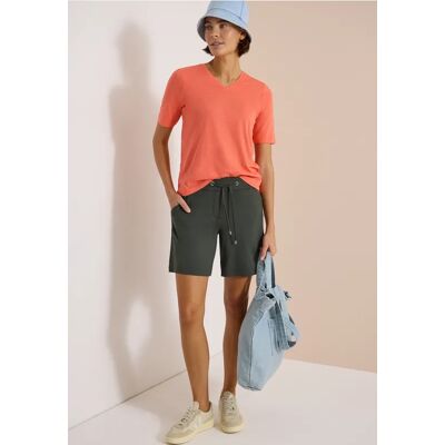 cecil Wide Leg Shorts im Loose Fit - Grün - Damen - Size: XL XXL 3XL L cecil Wide Leg Shorts im Loose Fit - Grün - Damen - Size: XL XXL 3XL L