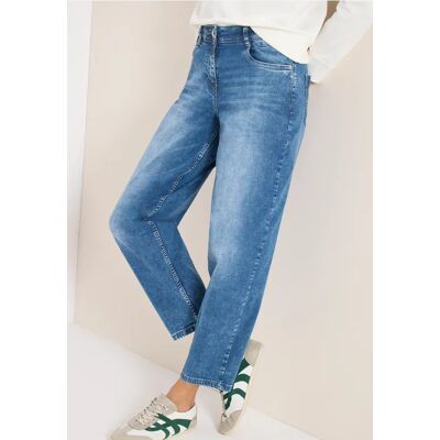 cecil High Waist Barrel Leg Jeans im Loose Fit - Blau - Damen - Size: 29 27 32 28 26 33 34 30 31 cecil High Waist Barrel Leg Jeans im Loose Fit - Blau - Damen - Size: 29 27 32 28 26 33 34 30 31