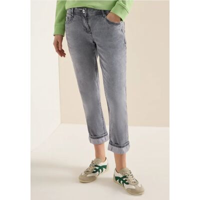 cecil Mid Waist Straight Leg Jeans im Casual Fit - Grau - Damen - Size: 29 27 32 26 33 36 31 34 28 25 cecil Mid Waist Straight Leg Jeans im Casual Fit - Grau - Damen - Size: 29 27 32 26 33 36 31 34 28 25