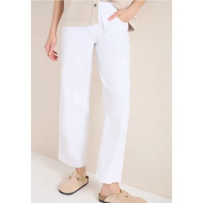 cecil High Waist Wide Leg Jeans im Loose Fit - Weiß - Damen - Size: 36 34 36 31 32 33 33 34 25 cecil High Waist Wide Leg Jeans im Loose Fit - Weiß - Damen - Size: 36 34 36 31 32 33 33 34 25
