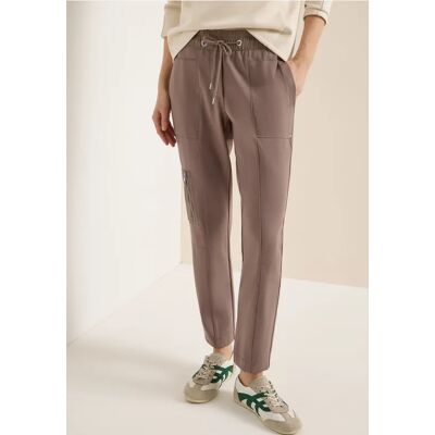 cecil Mid Waist Slim Leg Hose im Casual Fit - Braun - Damen - Size: L S XL M XXL XS cecil Mid Waist Slim Leg Hose im Casual Fit - Braun - Damen - Size: L S XL M XXL XS