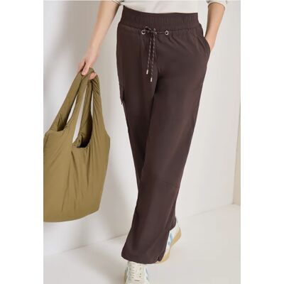 cecil High Waist Straight Leg Hose im Loose Fit - Braun - Damen - Size: M L XXL XS XS S XXL XL M L XL S cecil High Waist Straight Leg Hose im Loose Fit - Braun - Damen - Size: M L XXL XS XS S XXL XL M L XL S