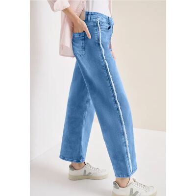 cecil High Waist Wide Leg Jeans im Slim Fit - Blau - Damen - Size: 38 34 33 32 29 27 36 25 31 28 26 30 cecil High Waist Wide Leg Jeans im Slim Fit - Blau - Damen - Size: 38 34 33 32 29 27 36 25 31 28 26 30