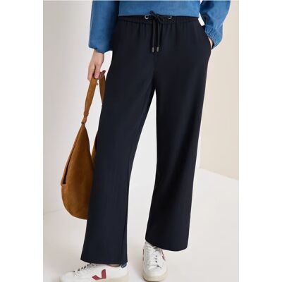 cecil High Waist Straight Leg Hose im Loose Fit - Blau - Damen - Size: XS S XXL XL M XXXL L cecil High Waist Straight Leg Hose im Loose Fit - Blau - Damen - Size: XS S XXL XL M XXXL L