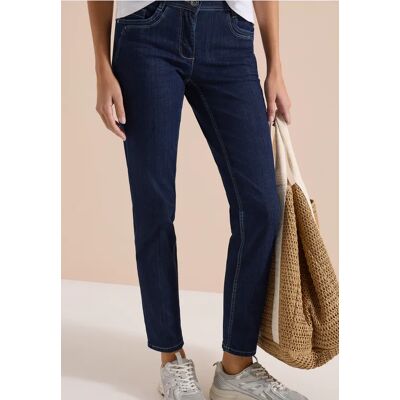 cecil Mid Waist Straight Leg Jeans im Casual Fit - Blau - Damen - Size: 32 31 28 27 29 36 27 33 34 28 36 32 26 34 31 33 26 29 30 30 cecil Mid Waist Straight Leg Jeans im Casual Fit - Blau - Damen - Size: 32 31 28 27 29 36 27 33 34 28 36 32 26 34 31 33 26 29 30 30