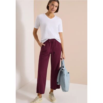 cecil Wide Leg Hose in Seersuckerqualität - Rot - Damen - Size: L XXXL M XL S XXL XS cecil Wide Leg Hose in Seersuckerqualität - Rot - Damen - Size: L XXXL M XL S XXL XS