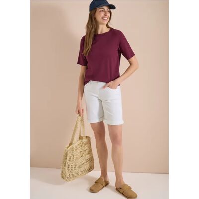 cecil Slim Leg Jeansshorts im Casual Fit - Weiß - Damen - Size: 31 25 36 34 30 33 27 32 cecil Slim Leg Jeansshorts im Casual Fit - Weiß - Damen - Size: 31 25 36 34 30 33 27 32