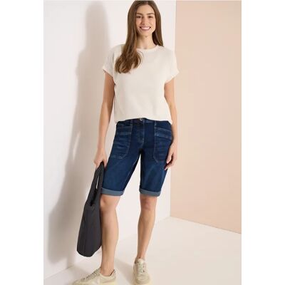 cecil Wide Leg Jeansshorts im Loose Fit - Blau - Damen - Size: 33 34 36 30 28 26 29 32 25 31 27 cecil Wide Leg Jeansshorts im Loose Fit - Blau - Damen - Size: 33 34 36 30 28 26 29 32 25 31 27