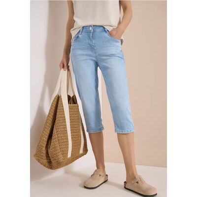 cecil High Waist Slim Leg Jeans im Slim Fit - Blau - Damen - Size: 28 34 26 29 32 31 33 36 27 30 cecil High Waist Slim Leg Jeans im Slim Fit - Blau - Damen - Size: 28 34 26 29 32 31 33 36 27 30