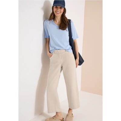 cecil 7/8 High Waist Wide Leg Jeans im Loose Fit - Beige - Damen - Size: 27 36 34 29 32 33 30 cecil 7/8 High Waist Wide Leg Jeans im Loose Fit - Beige - Damen - Size: 27 36 34 29 32 33 30