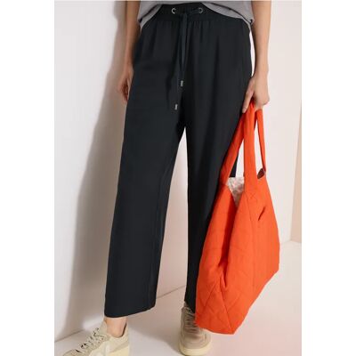 cecil 7/8 High Waist Wide Leg Hose im Loose Fit - Grün - Damen - Size: L XXL XL S M XS cecil 7/8 High Waist Wide Leg Hose im Loose Fit - Grün - Damen - Size: L XXL XL S M XS