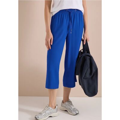 cecil 3/4 Wide Leg Hose im Loose Fit - Blau - Damen - Size: M S XL XXL L XXXL XS cecil 3/4 Wide Leg Hose im Loose Fit - Blau - Damen - Size: M S XL XXL L XXXL XS
