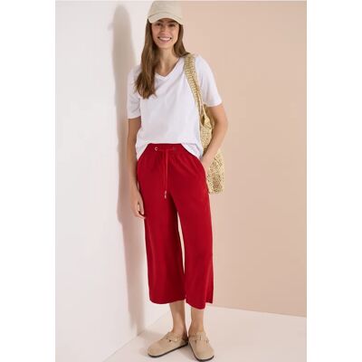 cecil 3/4 Wide Leg Hose im Loose Fit - Rot - Damen - Size: S XL M L XXL XXXL cecil 3/4 Wide Leg Hose im Loose Fit - Rot - Damen - Size: S XL M L XXL XXXL
